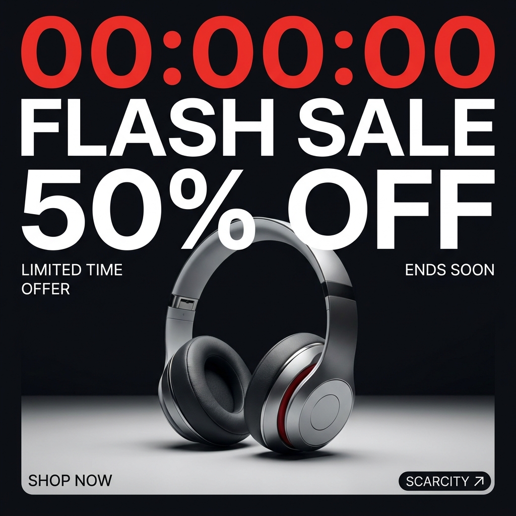 Flash Sale Scarcity example
