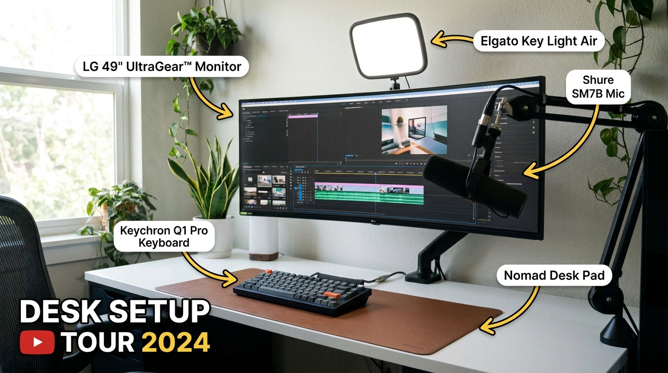 Desk Setup example