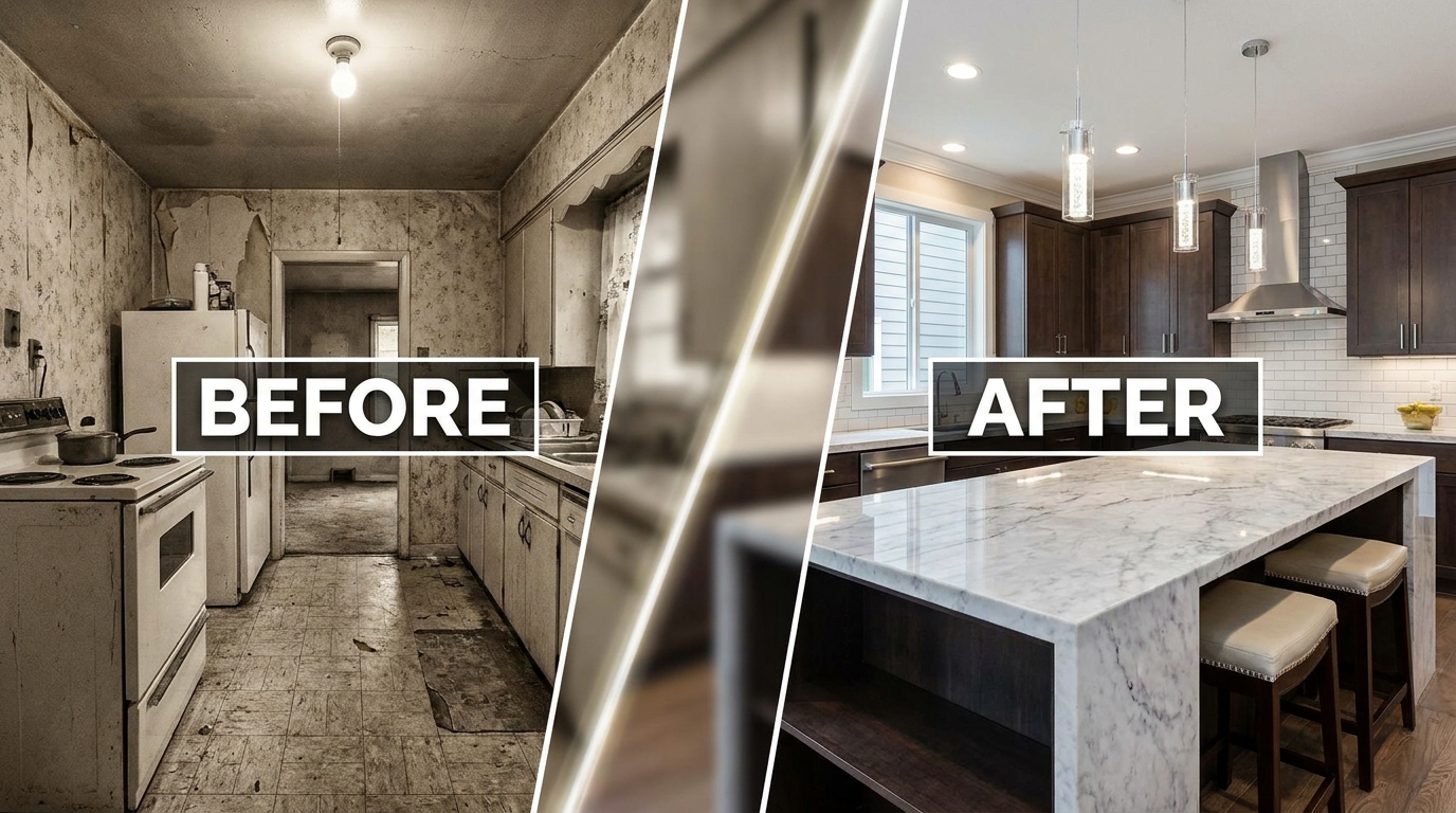 Renovation Reveal example